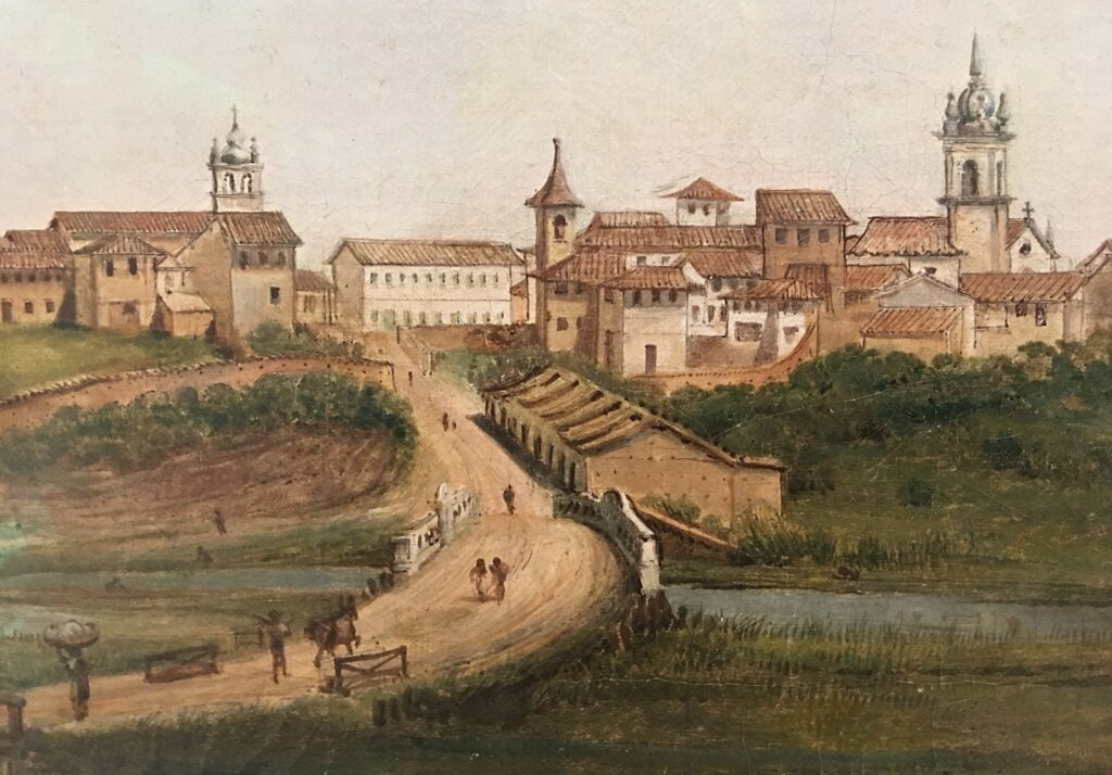 East entrance of the city of São Paulo in 1821, by Arnaud Julien Pallière (1784–1862)
