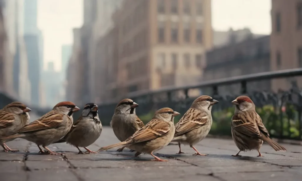 Sparrows in the city