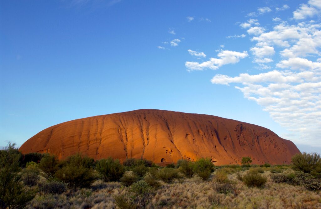 Ayers Rock in the Northern Territory of Australia