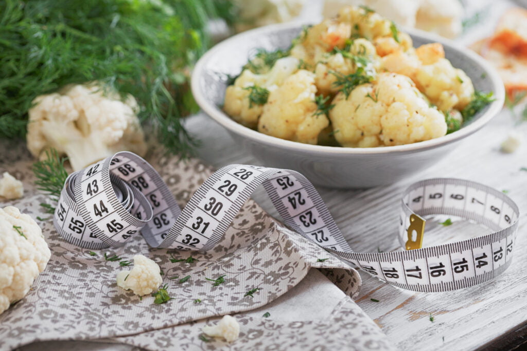 Cauliflower cooked with oil and herbs