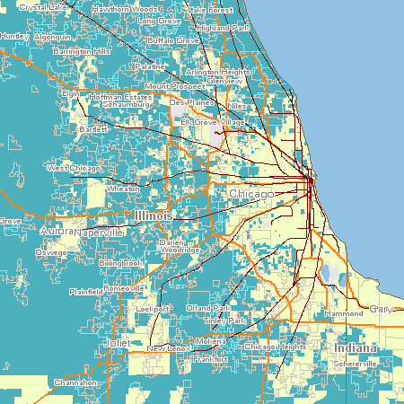 Housing + Transportation costs for the Chicago region