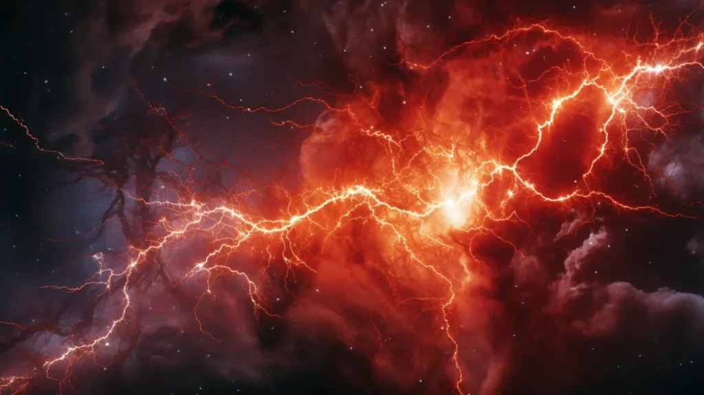 Lightning strikes - AI image