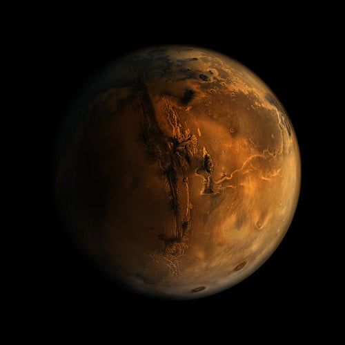Mars planet 2 (Nasa image enhanced)