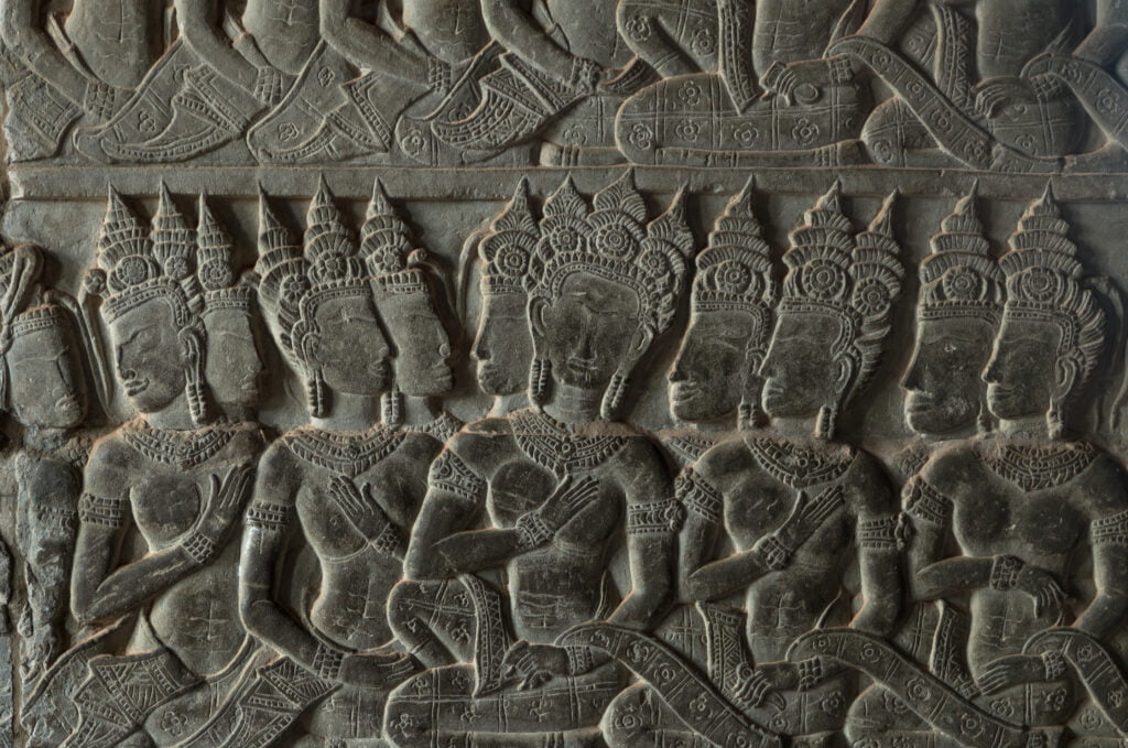 mural at Angkor Wat,cambodia